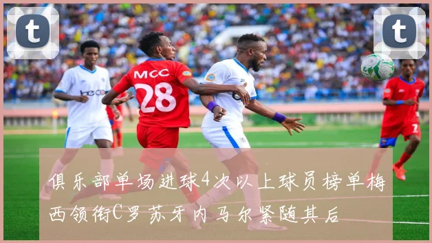 俱乐部单场进球4次以上球员榜单梅西领衔C罗苏牙内马尔紧随其后